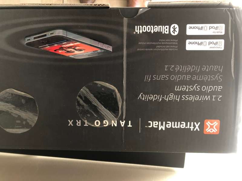 AS NEW XTREME  MAC TANGO TRX BLUETOOTH SPEAKER  WITH REMOTE IN ORIGINAL BOX