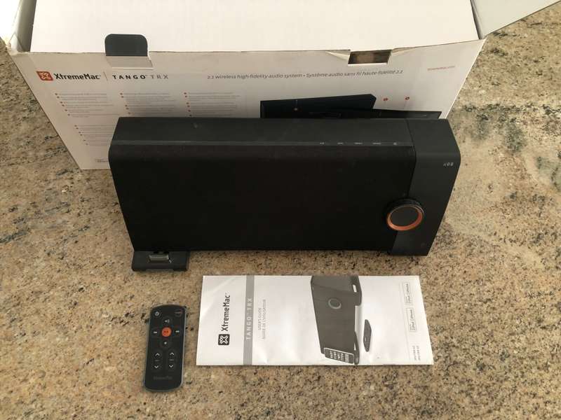 AS NEW XTREME  MAC TANGO TRX BLUETOOTH SPEAKER  WITH REMOTE IN ORIGINAL BOX