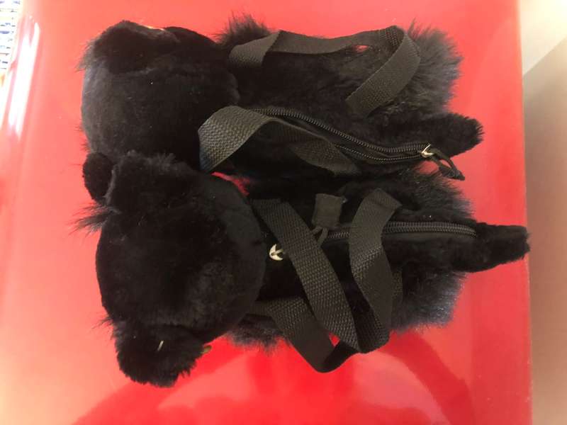 DOUBLE DEAL!! TWO BLACK SCOTTIE SOFT TOY BAGS
