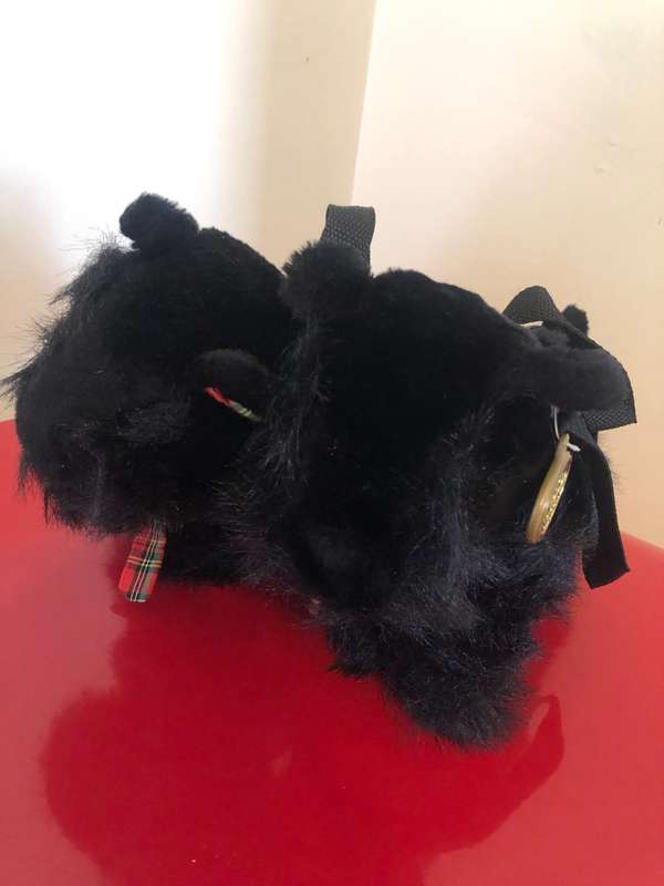 DOUBLE DEAL!! TWO BLACK SCOTTIE SOFT TOY BAGS