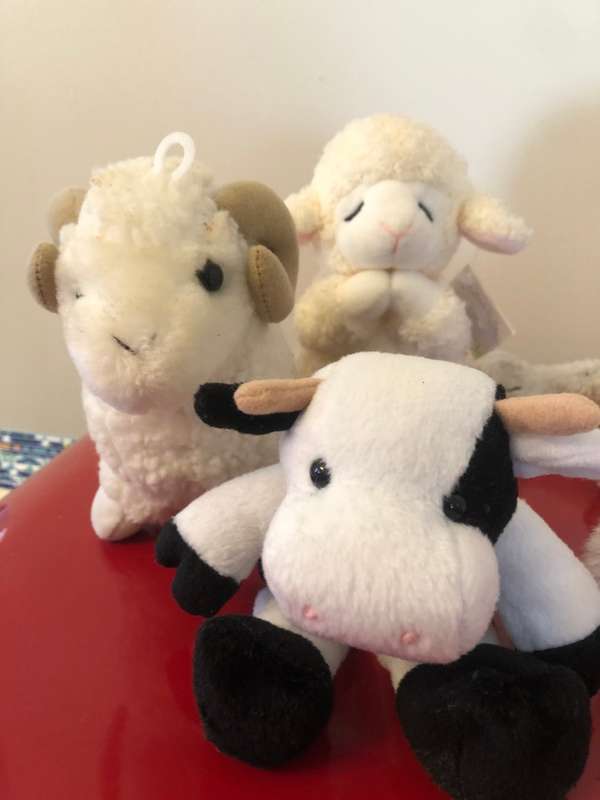 MIX BUNCH OF 5 CUTE ANIMAL SOFT TOYS - ALL IN VERY GOOD CONDITION