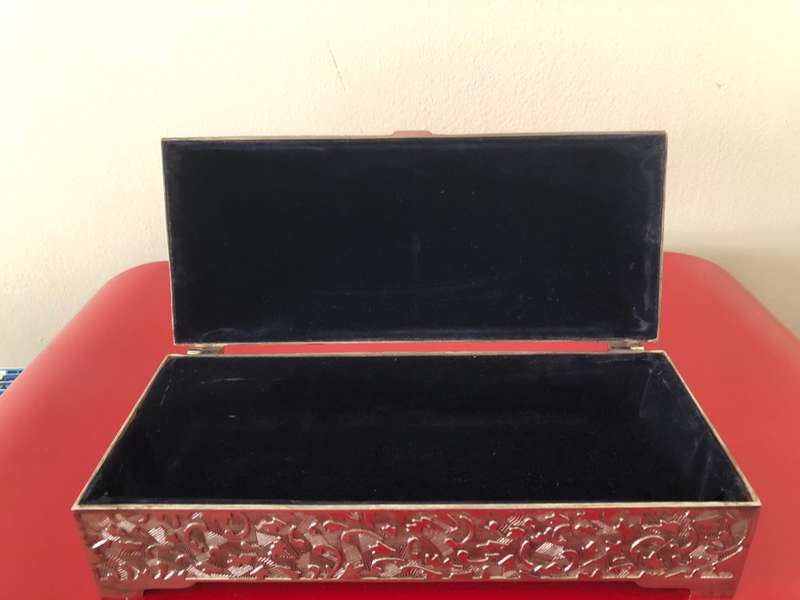 SILVER PLATED JEWELLERY BOX