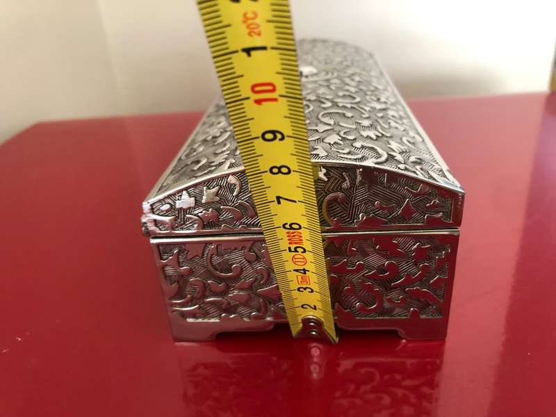 SILVER PLATED JEWELLERY BOX