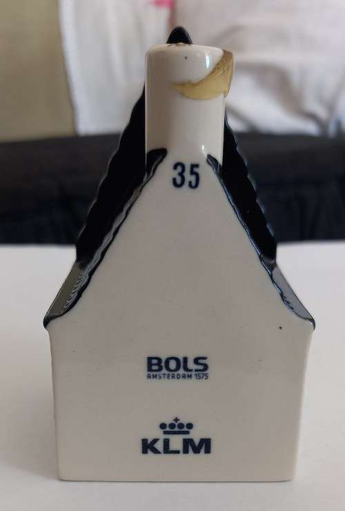 Blue Delft KLM Airlines BOLS Amsterdam Delft Bols Miniature House 35