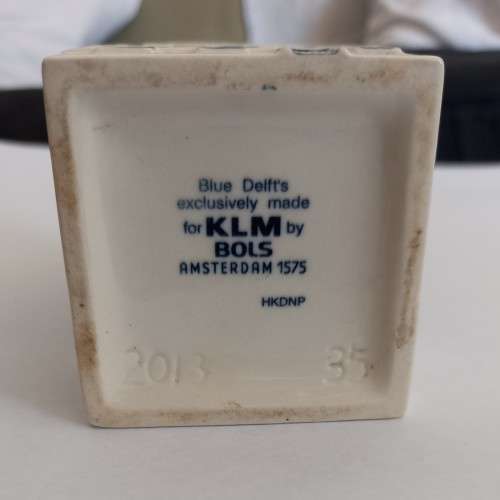 Blue Delft KLM Airlines BOLS Amsterdam Delft Bols Miniature House 35