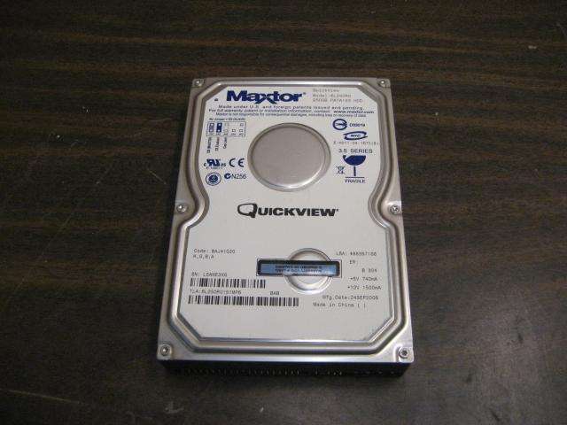 MAXTOR QUICKVIEW 6L250R0 250GB 7200RPM PATA133 [IDE] HARD DRIVE
