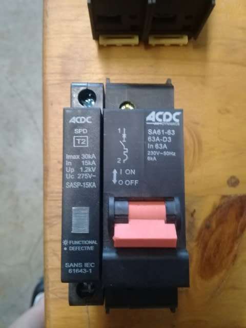 63 Amp Slow curve breaker and surge protector NEW!!