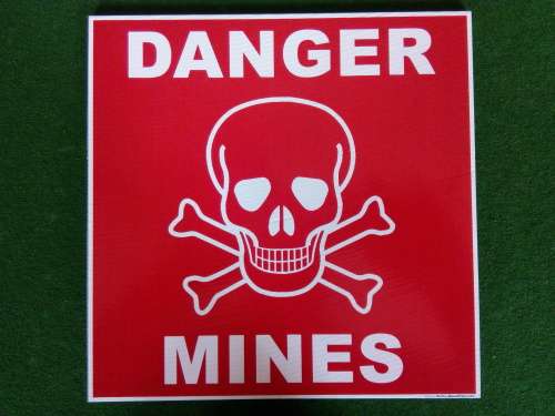 COREX MINEFIELD MARKERS (MANCAVE MUST HAVE) 25 x25 cm