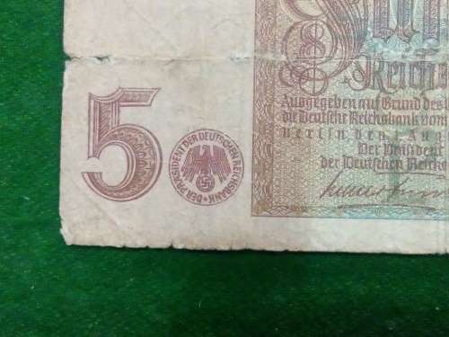 GERMANY .. THIRD REICH .. 5 MARK .. 1942 .. CIRCULATED