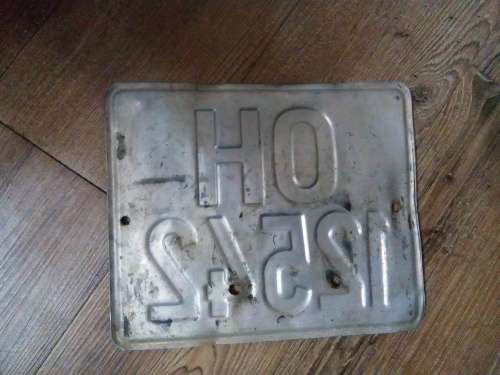 VINTAGE VEHICLE REGISTRATION  NUMBER PLATE FRANKFORT FS