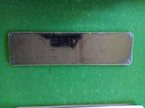 VEHICLE REGISTRATION NUMBER PLATE ..CAPE
