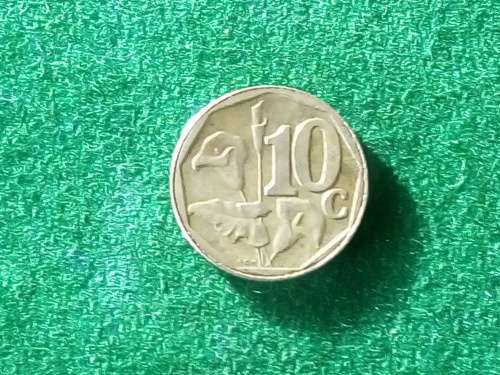 ### RARE FIND ###         2011     CIRCULATED SOUTH AFRICA 10 CENT.