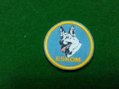 ESKOM DOG HANDLER BREAST BADGE .. NO PINS