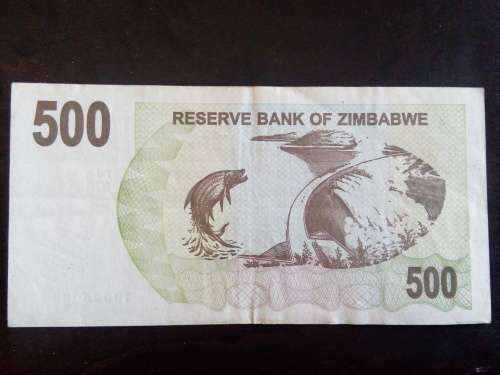 ZIMBABWE 500 DOLLARS 2006 ... VERY GOOD CIRCULATED