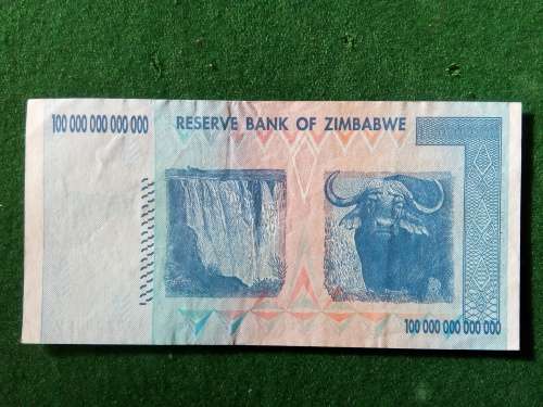 ZIMBABWE 100 TRILLION DOLLARS 2008 .. VERY GOOD CIRCULATED