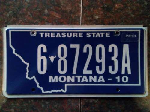 USA ORIGINAL MONTANA VEHICLE REGISTRATION NUMBER LPATE