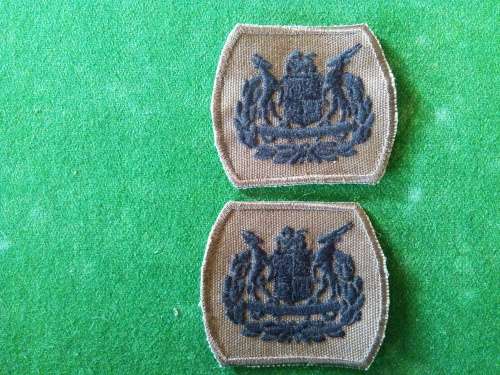 SADF / SANDF WO1 RANK PAIR ... FIRST CAMO DRESS UNUSED