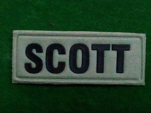 SADF / SANDF .. IRON ON NAME TAG ... SOLDIER 2000 UNIFORM