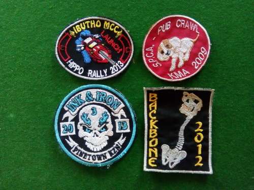 MOTORCYCLE ... BIKER RALLY BADGE LOT
