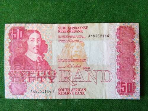 SOUTH AFRICA 50 RAND (STALS) .. VERY GOOD CIRCULATED