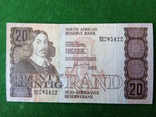 SOUTH AFRICA 20 RAND .   VERY GOOD CIRCULATED