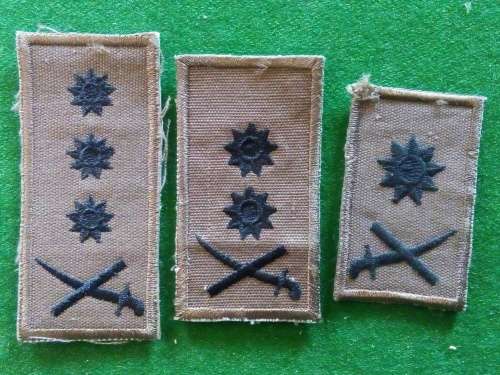 SADF /SANDF LOT OF 3 GENERAL RANK BADGES (COLLAR / FIRST CAMO) ..single. Adges