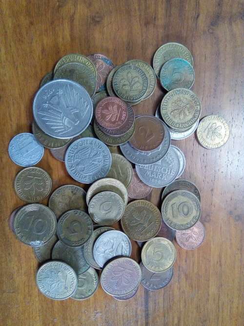 50 X MIXED GERMAN COINS COINS ... CIRCULATED