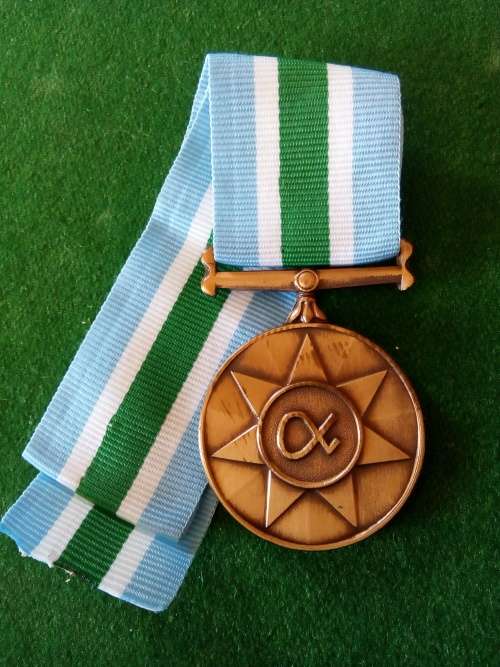 SADF UNITAS MEDAL NR 035265 ... FULL SIZE