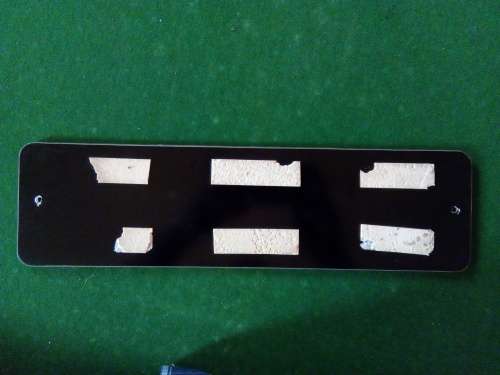VINTAGE VEHICLE REGISTRATION NUMBER PLATE . OH (FRANKFORT FS) PERSPEX