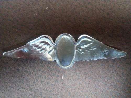 SADF ... PARA FREE FALL INSTRUCTOR WINGS .. FULL SIZE .. PINS INTACT