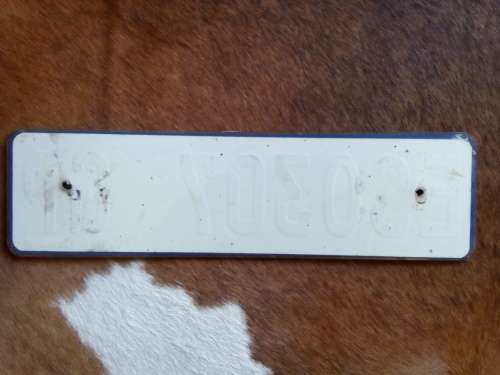 VEHICLE REGISTRATION NUMBER PLATE  .. GAUTENG PROVINCE .. PERSPEX