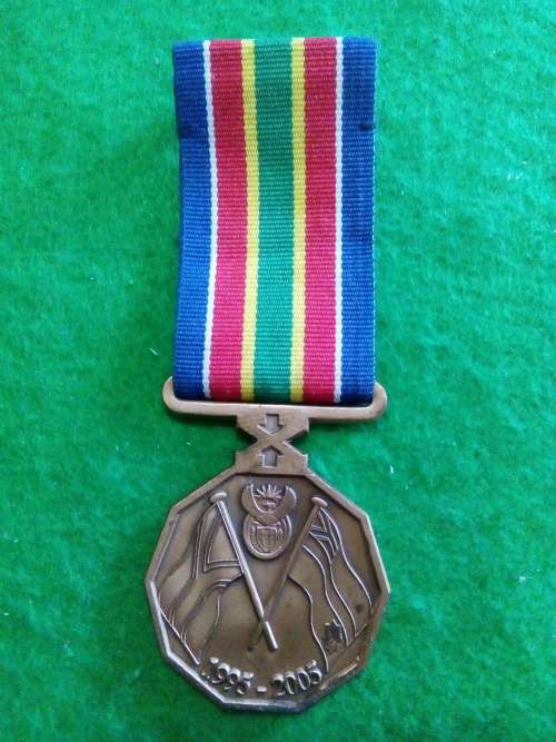 SA POLICE 10 YEAR COMMEMORATION MEDAL  ... FULL SIZE .. NUMBERED 1788