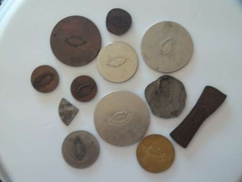 COMPLETE SET OF 12 VAN RIEBEECK REPLICA TOKENS
