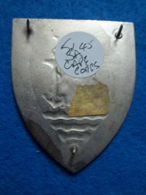 SADF .. SA CAPE CORPS SERVICES BN METAL SHOULDER FLASH .. ALL PINS INTACT