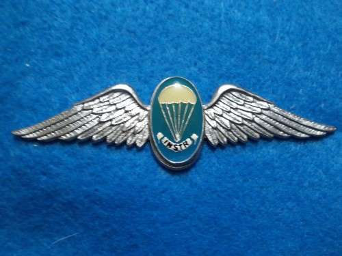 SADF / SANDF .. STATIC LINE PARA INSTRUCTOR WINGS (Full size) .. ALL PINS INTACT