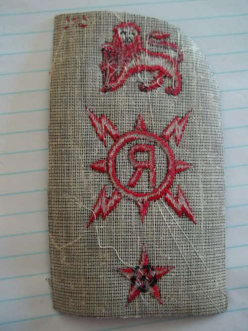 SADF - SA NAVY RADIO FITTER TRADE BADGE - SEAGOING UNIFORM (DISCONTINUED 1970's)