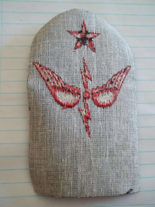 SADF - SA NAVY TELLECOMMS OPERATOR TRADE BADGE - SEAGOING UNIFORM (DISCONTINUED 1970's)