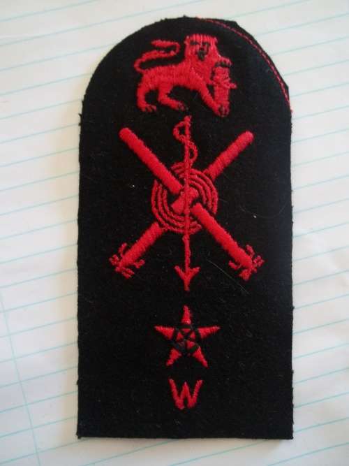 SADF - SA NAVY SONAR AND TORPEDO (WEAPONS) TRADE BADGE - SEAGOING UNIFORM (DISCONTINUED 1970's)