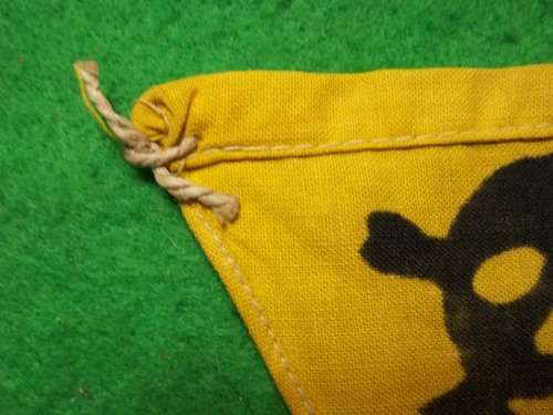 ### RARE ### WW2 GERMAN GAS / MINE FLAG -  CONFIRMED ORIGINAL