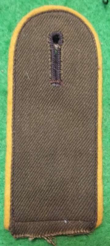 ### RARE ###  WW2 GERMAN AFRIKA KORPS SHOULDER BOARD -  CONFIRMED ORIGINAL