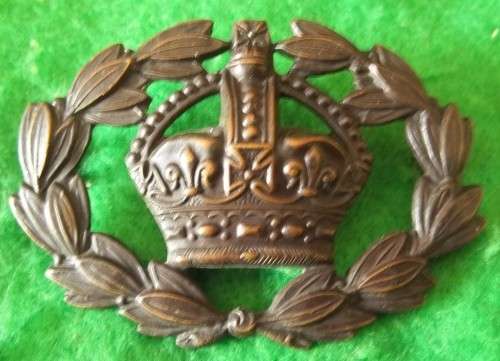 WW2 ERA BLACKENED WARRANT OFFICER RANK BADGE (SINGLE) - ALL LUGS INTACT