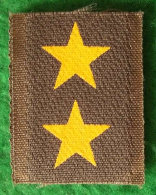 SADF - LT RANK FOR NUTRIA OVERALLS - PRINTED ON VELCRO (DINNES 2043)