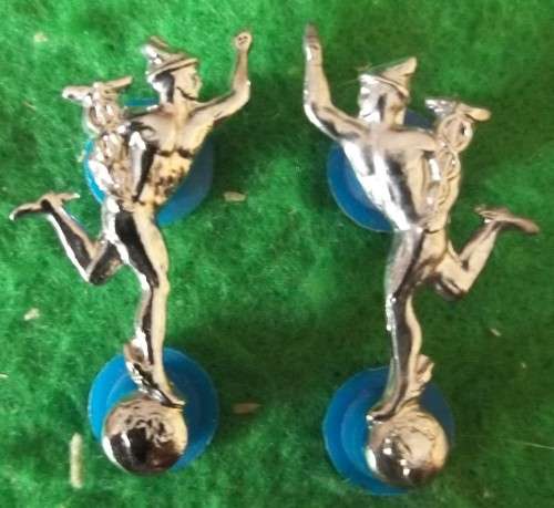 SADF - SIGNALS COLLAR BADGE SET (CHROME) PINS INTACT