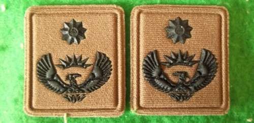 SANDF - LT COL IRON ON COLLAR RANK PAIR - UNUSED