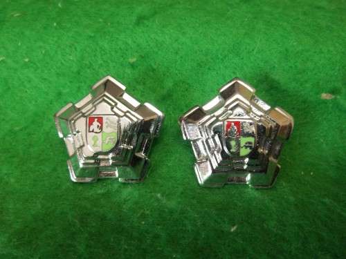 SADF - MAJOR RANK PIPS (CASTLE) PAIR - PINS INTACT