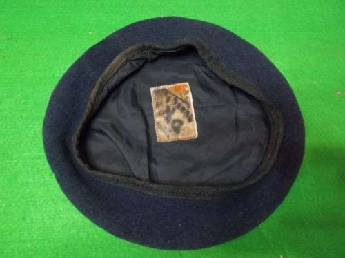 USED SADF DARK BLUE BERET SIZE 57