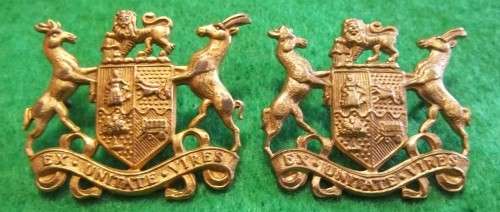 SADF - WO2 METAL RANK PAIR - PINS INTACT
