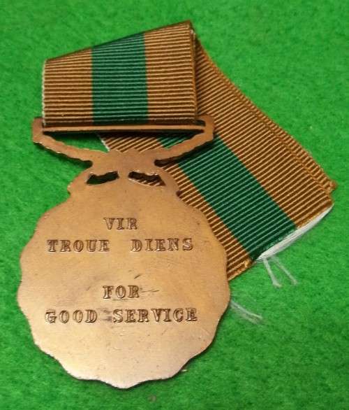 SADF 10 YEAR SERVICE MEDAL (BRONZE) FULL SIZE