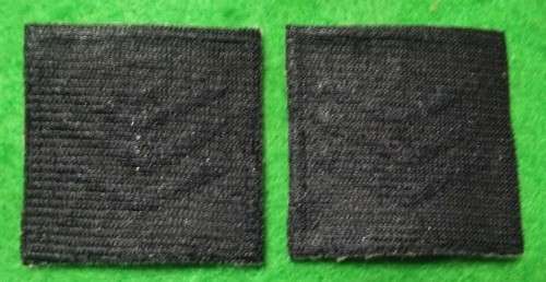 SADF / SANDF SGT COLLAR RANK PAIR - FIRST COLLAR RANKS - UNUSED