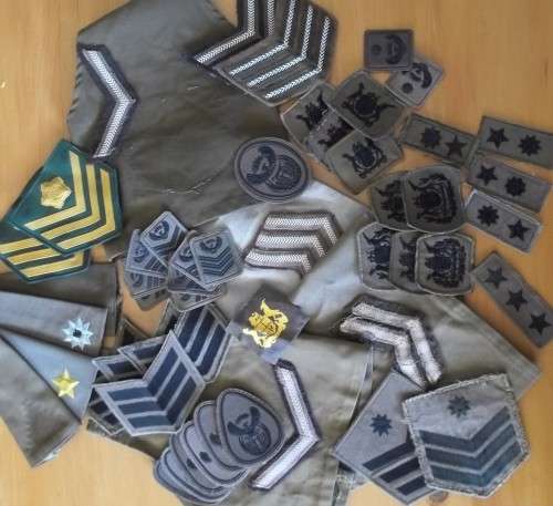 USED BADGES - SADF ODD LOT - WHAT YOU SEE IS WHAT YOU BUY